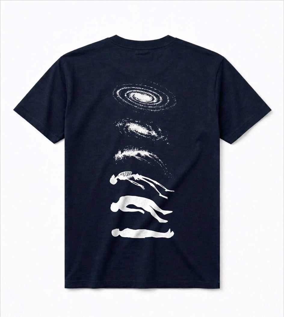 Cosmic Evolution Round Navy Blue Tee - VRSE PK